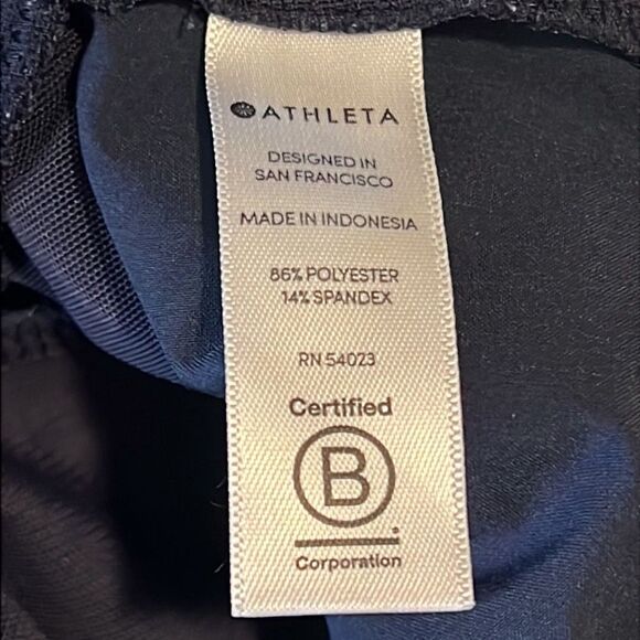 Athleta Navy Blue Hudson Snap Closure Drawstring Boardshorts Size 16 - Picture 7 of 11